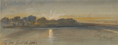 Sunset on the Nile by Edward Lear